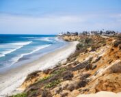 View of the beach at Carlsbad California